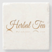 Reflektion von Kräutertee Steinuntersetzer (Vorderseite)