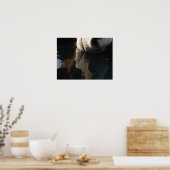 Reflektion von Pferdegetränken Poster (Küche)