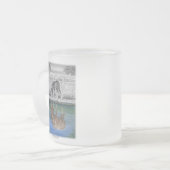 Reflektion von Pferden durch Foallwasser Mattglastasse (Vorderseite Links)