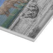 Reflektion von Pferden durch Foallwasser Schneidebrett (Ecke)