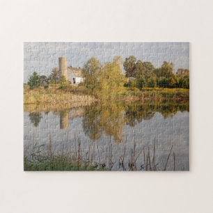 Reflektion von Stallfamilien Puzzle