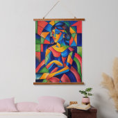 Reflektion Wandteppich Mit Holzrahmen (Schlafzimmer)