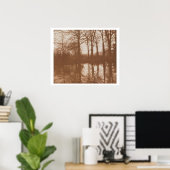 Reflektionen, 1843 (sepia-Foto) Poster (Heimbüro)