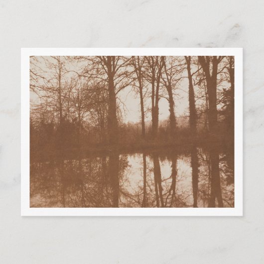 Reflektionen, 1843 (sepia-Foto) Postkarte (Vorderseite)