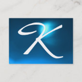 REFLEKTIONEN 2 SAPPHIRE Monogramm, blau Visitenkarte (Rückseite)