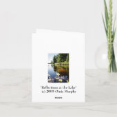 "Reflektionen am See" Karte (Rückseite)