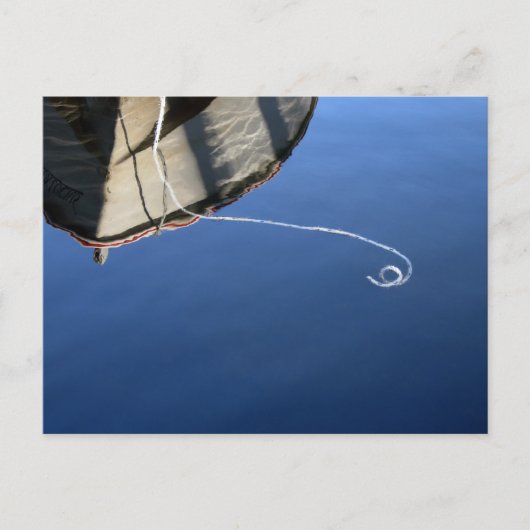 Reflektionen an Bord: Derwentwater Postkarte (Vorderseite)