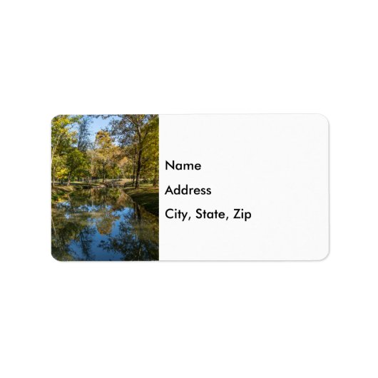 Reflektionen an der Dogwood-Bucht Adressaufkleber (Vorne)