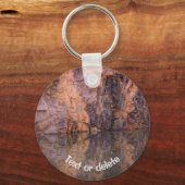 Reflektionen an der Steinbruchwand Schlüsselanhänger (Rückseite)