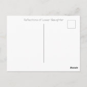 Reflektionen bei geringerer Schlachtung Postkarte (Rückseite)