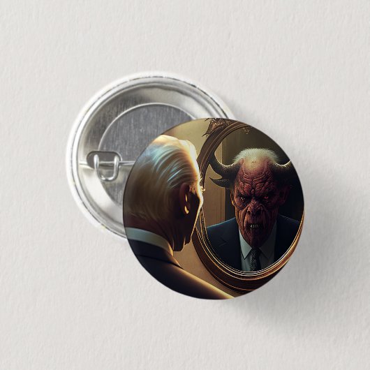 Reflektionen der Aufkleber auf dem bösen Platz Button (Vorne & Hinten)