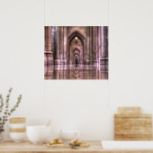 Reflektionen der nationalen Kathedrale von Washing Poster (Küche)