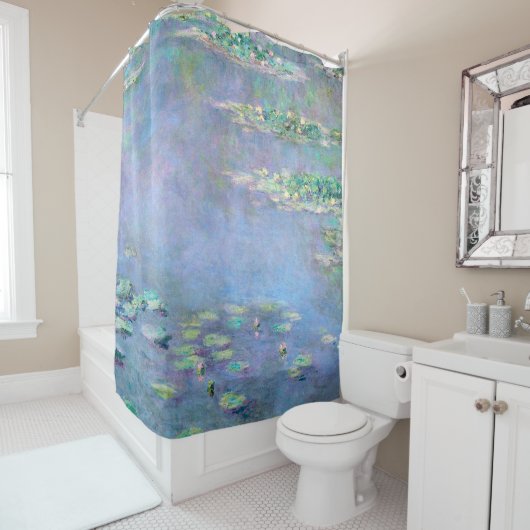 Reflektionen des Wasserlilithos Duschvorhang (Beispiel)