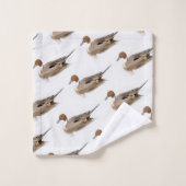 Reflektionen einer Nördlichen Nadelente Badhandtuch Set (Waschlappen)