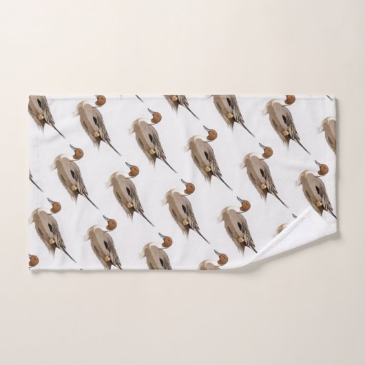 Reflektionen einer Nördlichen Nadelente Badhandtuch Set (Handtuch)