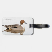 Reflektionen einer Nördlichen Nadelente Gepäckanhänger (Rückseite horizontal)