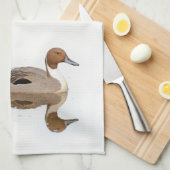 Reflektionen einer Nördlichen Nadelente Handtuch (Viertel Falte)