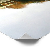 Reflektionen eines schönen Fall Landschaftsposters Poster (Ecke)