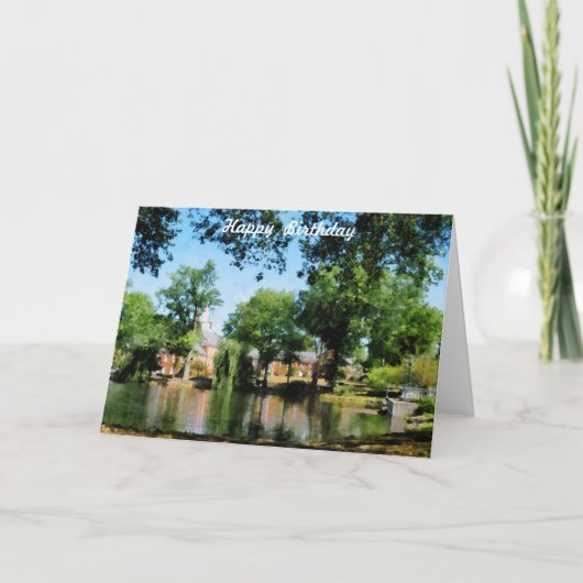 Reflektionen - Geburtskarte Karte (Vorderseite)