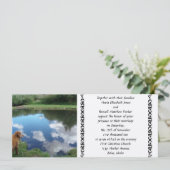 Reflektionen Hochzeitseinladungen Einladung (Stehend Vorderseite)