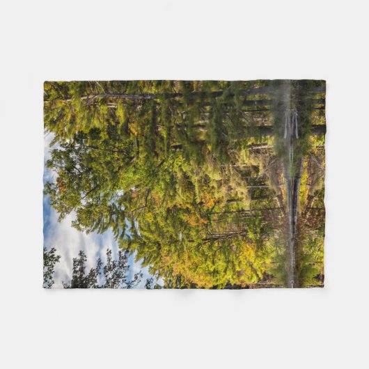 Reflektionen im Rotadlersee | Weiße Berge Fleecedecke (Vorderseite (Horizontal))