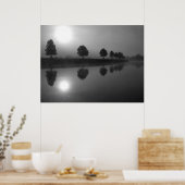 Reflektionen in schwarz und weiß poster (Küche)