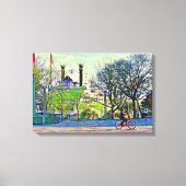 Reflektionen über den Rückweg von Detroit Leinwanddruck (Vorderseite)