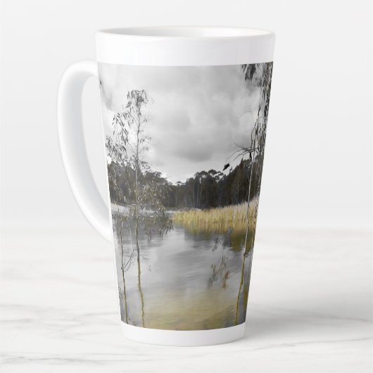 Reflektionen unter grauem Himmel Milchtasse (Linke Ecke)