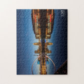 Reflektionen von Downtown Des Moines, Iowa Puzzle (Vertikal)