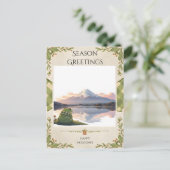 Reflektionen von Fuji Postkarte (Stehend Vorderseite)