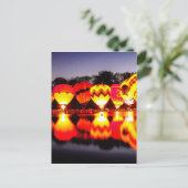 Reflektionen von Heißluftballons Postkarte (Stehend Vorderseite)