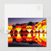 Reflektionen von Heißluftballons Postkarte (Vorne/Hinten)