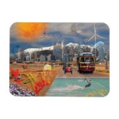 REFLEKTIONEN VON OZ Berg zu Meer Magnet (Horizontal)