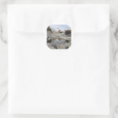 Reflektionen von Pemaquid 1 Runder Aufkleber (Tasche)