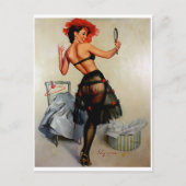 Reflektions-Button nach oben Postkarte (Vorderseite)