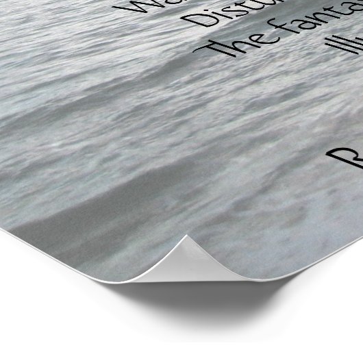 Reflektionsgedicht Poster (Ecke)