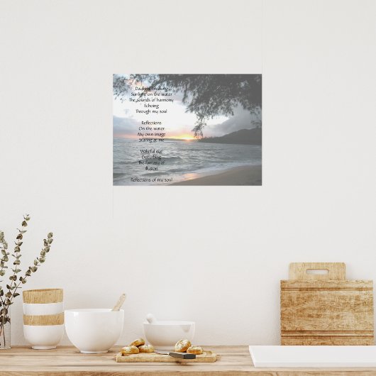 Reflektionsgedicht Poster (Küche)