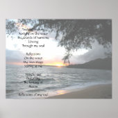 Reflektionsgedicht Poster (Vorne)