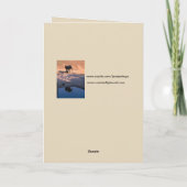 Reflektionslephon in Water Blank Grußkarte Karte (Rückseite)