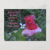 Reflektionspostkarte Postkarte (Vorderseite)