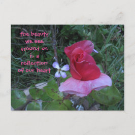 Reflektionspostkarte Postkarte