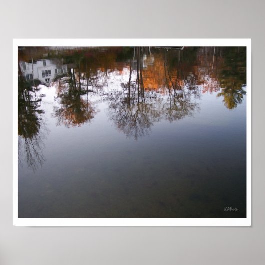 Reflektionswasser Poster (Vorne)