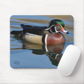 Reflektionswirbel aus männlichem Holz Mousepad (Mit Mouse)
