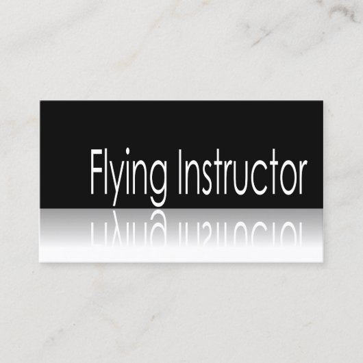Reflektiv - Flying Instructor - Visitenkarte (Vorderseite)