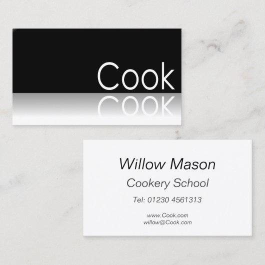 Reflektiv - Koch - Visitenkarte (Vorne/Hinten)