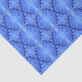 Reflektive blaue Wellen Moderne Kunst des abstrakt Seidenpapier (Ausschnitt)