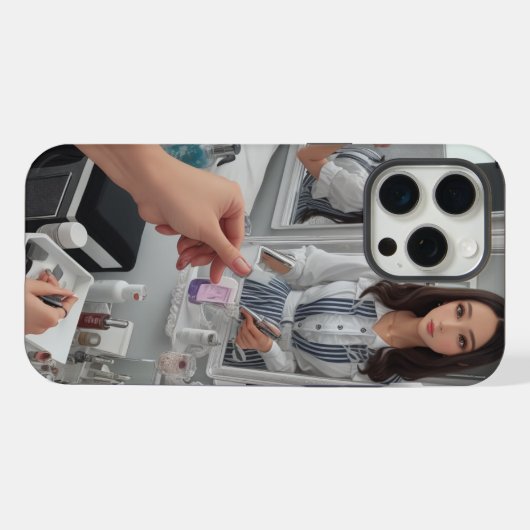 Reflektive Convenience Mirror Mirror iPhone Hülle (Rückseite (Horizontal))