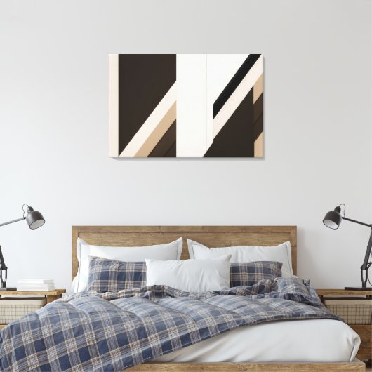 Reflektive Harmonie Leinwanddruck (Insitu (Schlafzimmer))