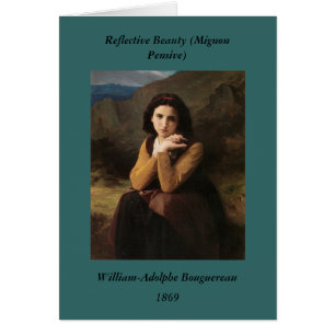 Reflektive Schönheit (Mignon Pensive) 1869 Bouguer