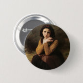 Reflektive Schönheit (Mignon Pensive) 1869 Bouguer Button (Vorne & Hinten)